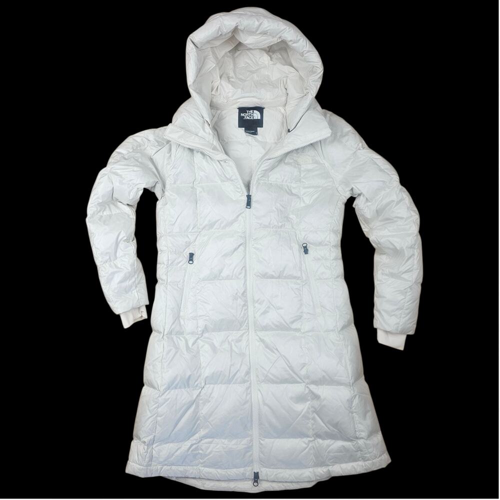 THE NORTH FACE White Down Puffer Coat Women’s SP Removable Hood Jacket Outdoor